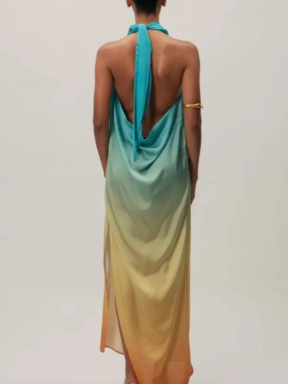 Baobab Collection Ombre Halter Maxi Dress – Size Small - Picture 2 of 9